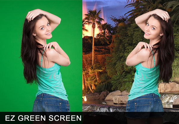 green screen spill suppression in hair