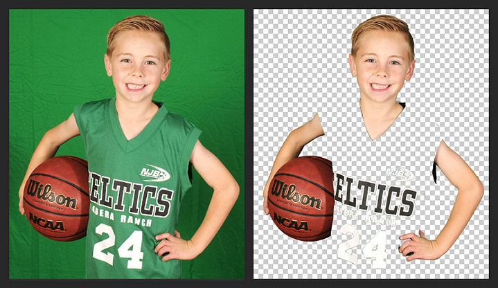 Green logo on short recovered